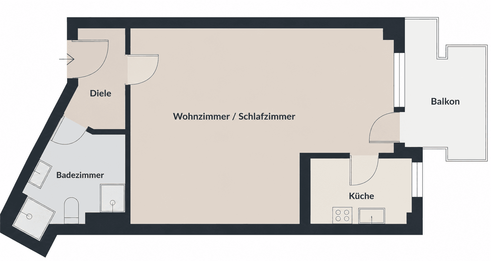 Pronájem bytu 1+kk 46 m², Stammheimer Str. 101A, Stuttgart, Bádensko-Württembersko Pronájem bytu 1+kk 46 m², Stammheimer Str. 101A, Stuttgart, Bádensko-Württembersko