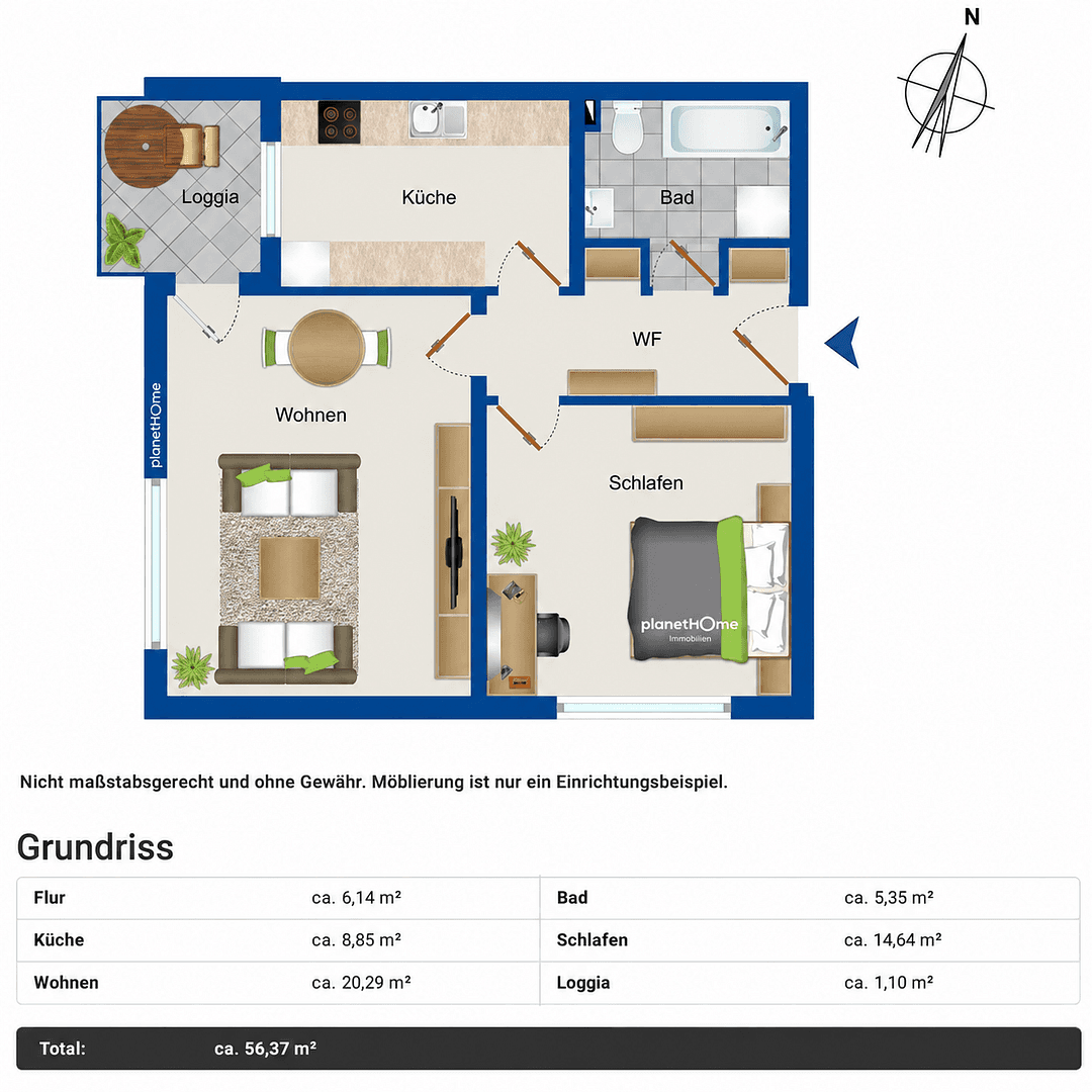 Pronájem bytu 2+1 57 m², Altdorf, Bavorsko Pronájem bytu 2+1 57 m², Altdorf, Bavorsko