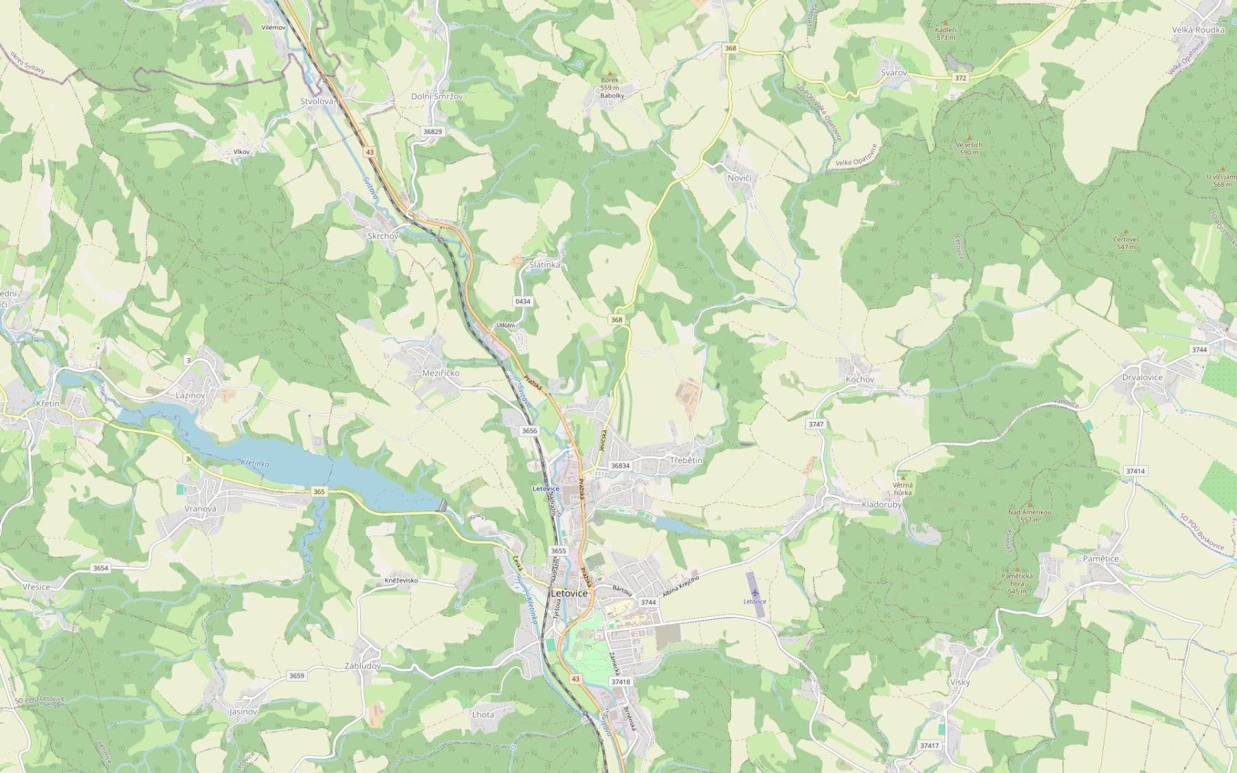 Prodej pozemku 29.176 m², Letovice, Jihomoravský kraj Prodej pozemku 29.176 m², Letovice, Jihomoravský kraj