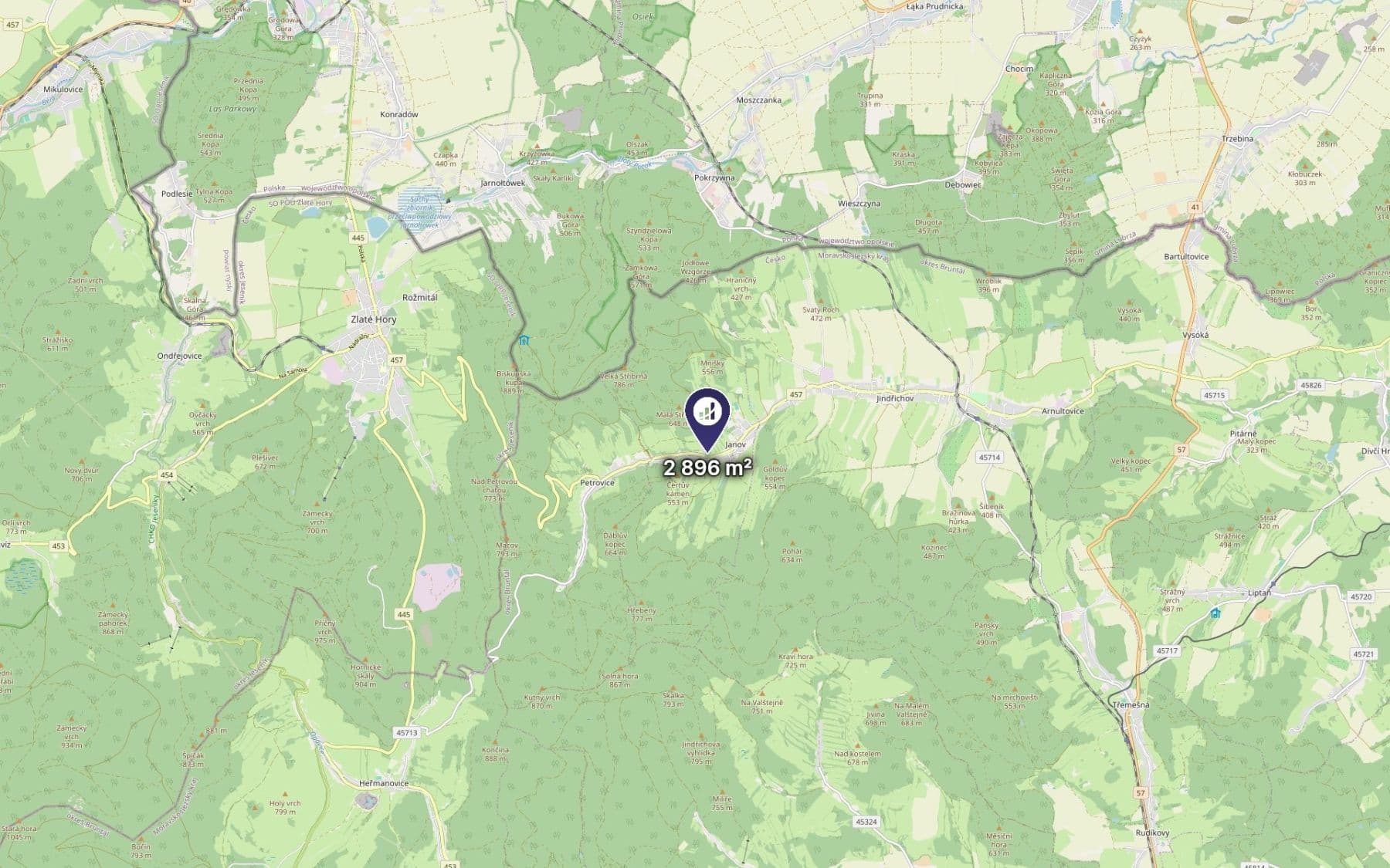 Prodej pozemku 2.896 m², Janov, Moravskoslezský kraj Prodej pozemku 2.896 m², Janov, Moravskoslezský kraj