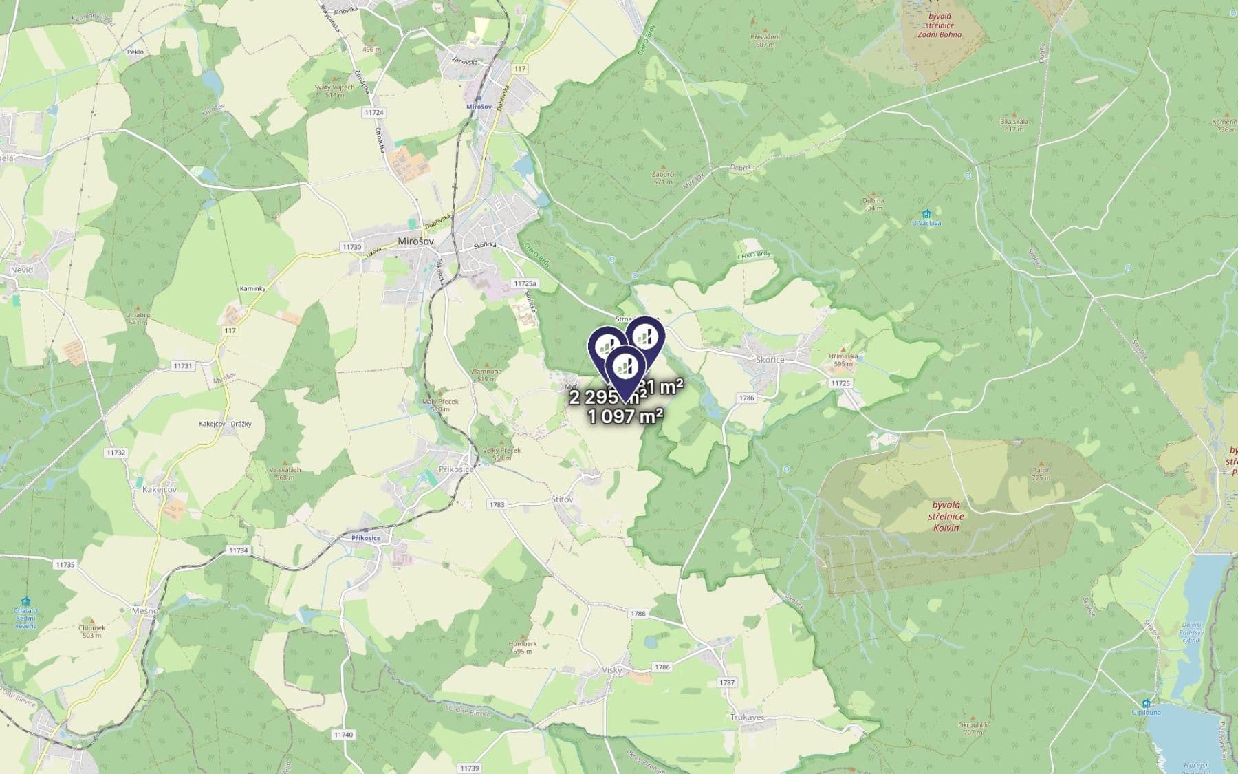 Prodej pozemku 12.273 m², Skořice, Plzeňský kraj Prodej pozemku 12.273 m², Skořice, Plzeňský kraj
