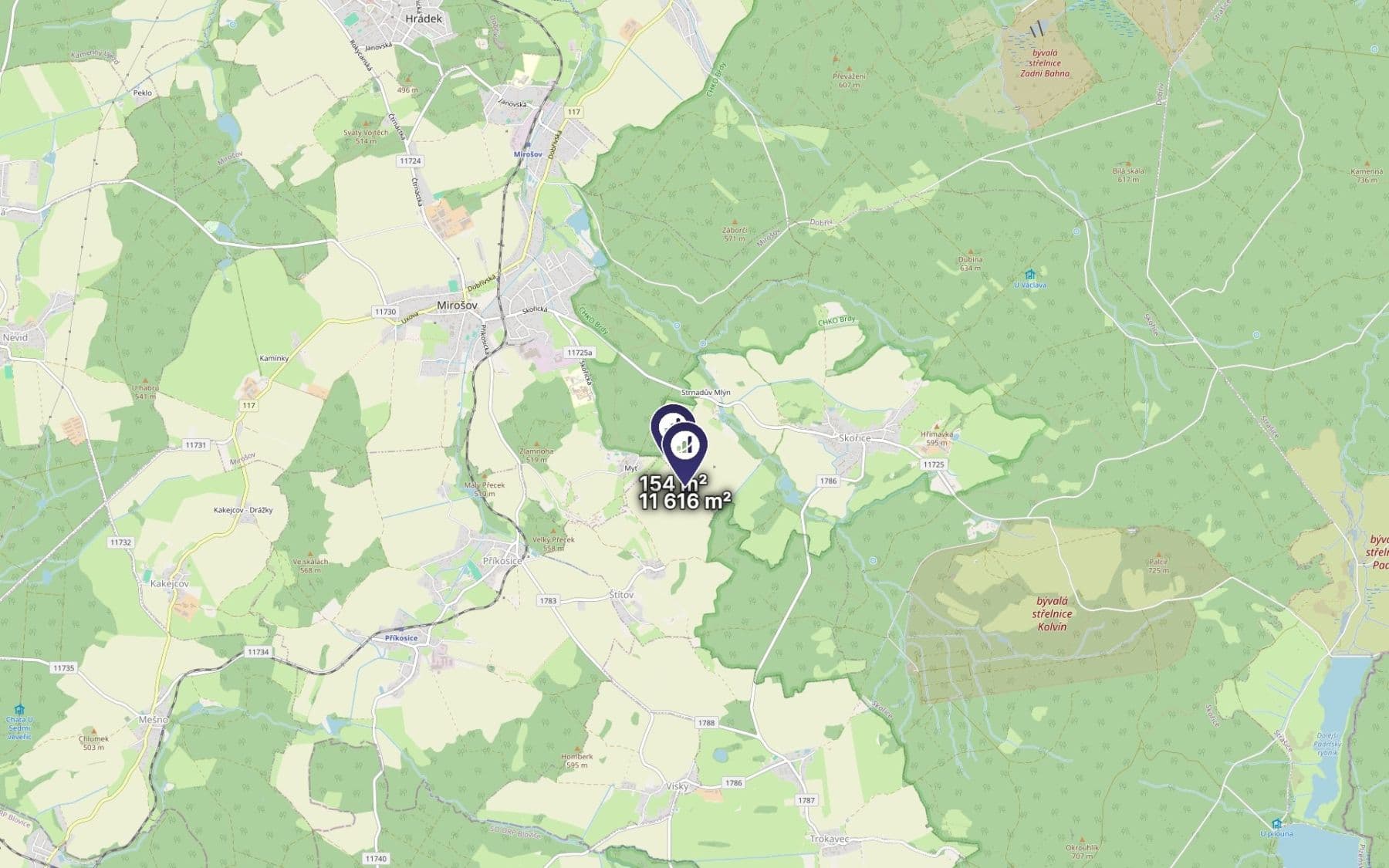 Prodej pozemku 11.770 m², Štítov, Plzeňský kraj Prodej pozemku 11.770 m², Štítov, Plzeňský kraj
