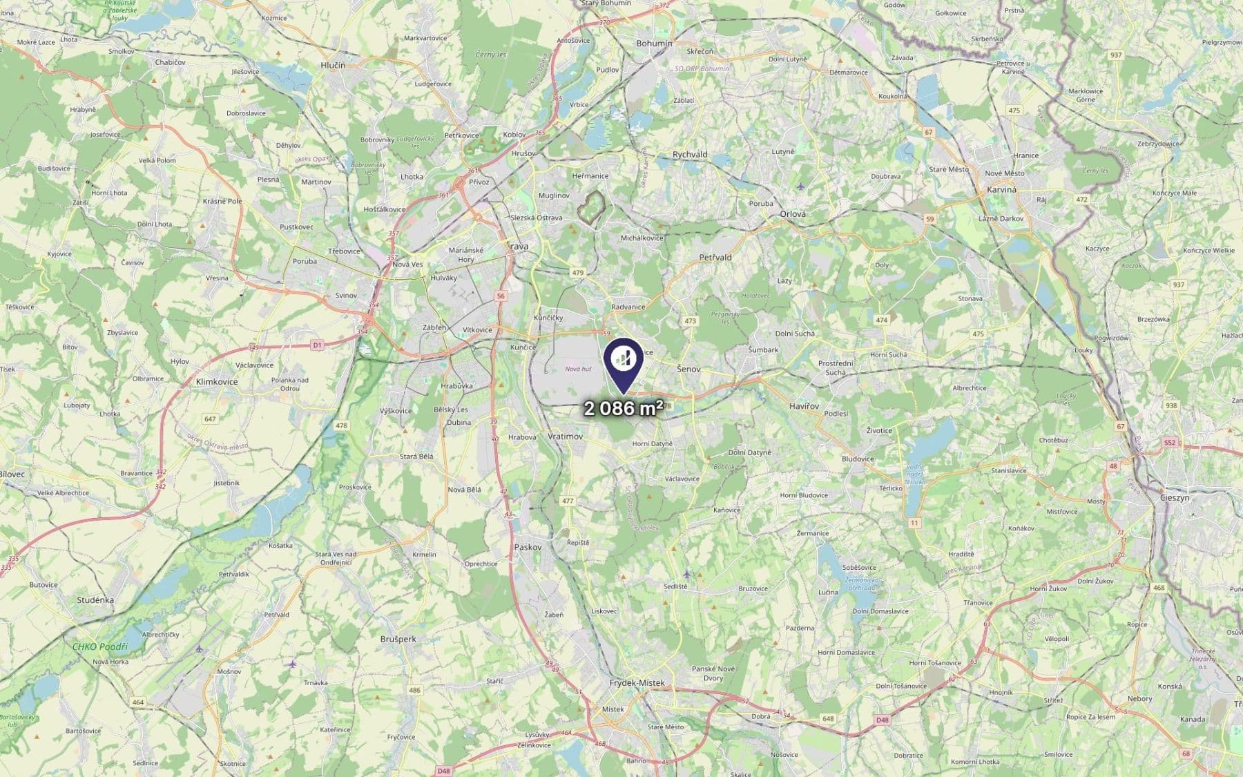 Prodej pozemku 2.086 m², Ostrava, Moravskoslezský kraj Prodej pozemku 2.086 m², Ostrava, Moravskoslezský kraj