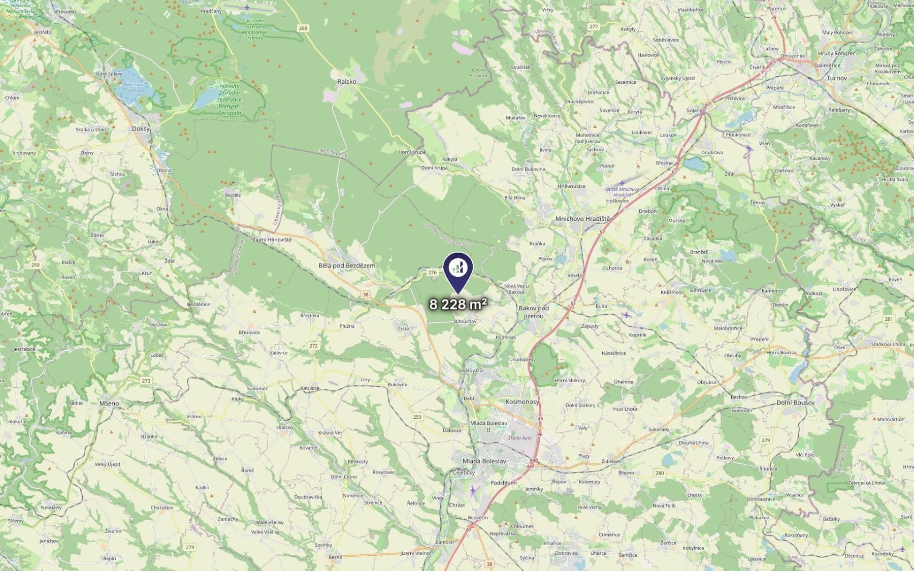 Prodej pozemku 8.228 m², Bítouchov, Středočeský kraj Prodej pozemku 8.228 m², Bítouchov, Středočeský kraj