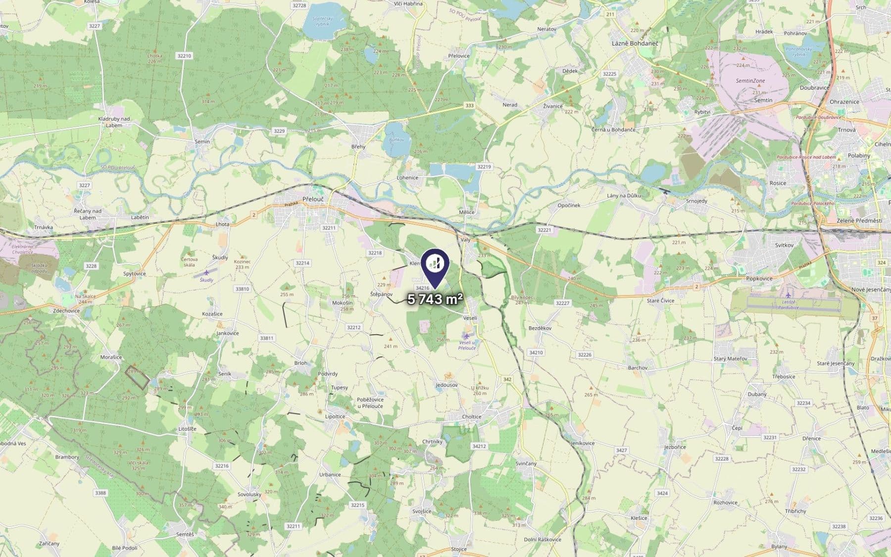 Prodej pozemku 2.901 m², Přelouč, Pardubický kraj Prodej pozemku 2.901 m², Přelouč, Pardubický kraj