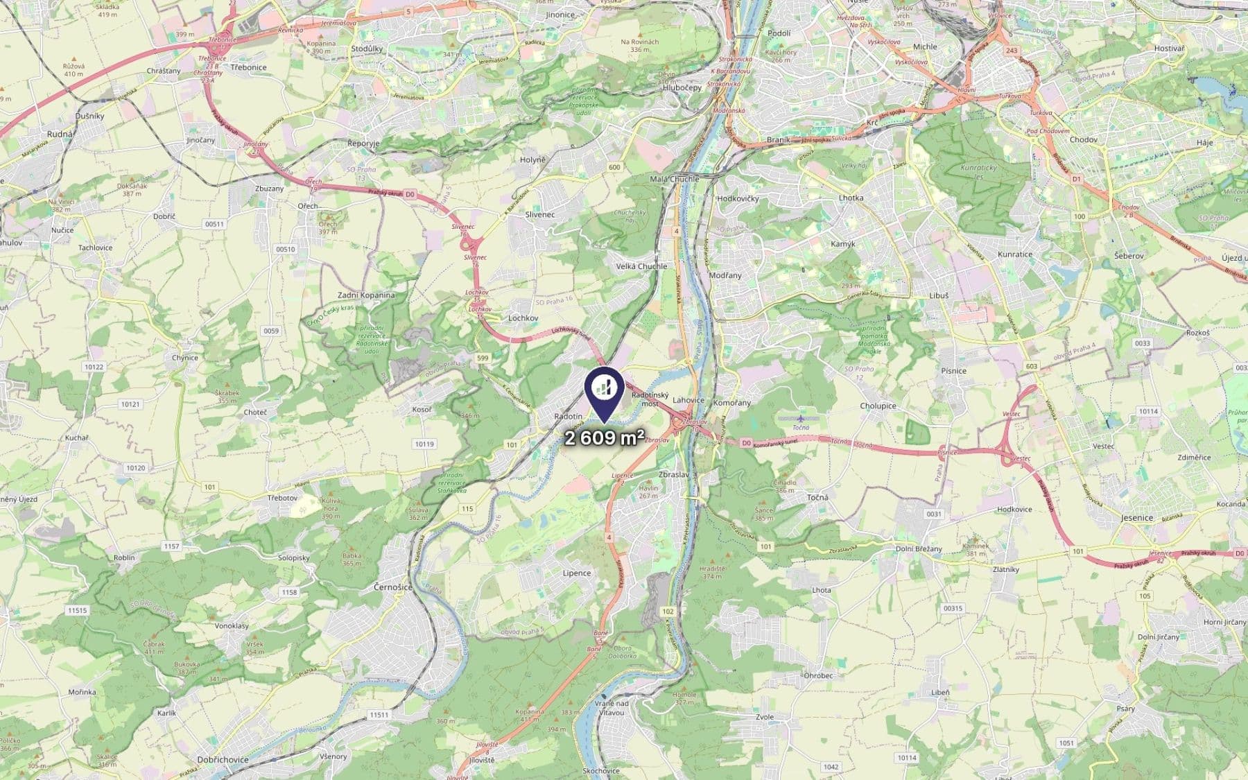 Prodej pozemku 1.305 m², Praha, Praha Prodej pozemku 1.305 m², Praha, Praha