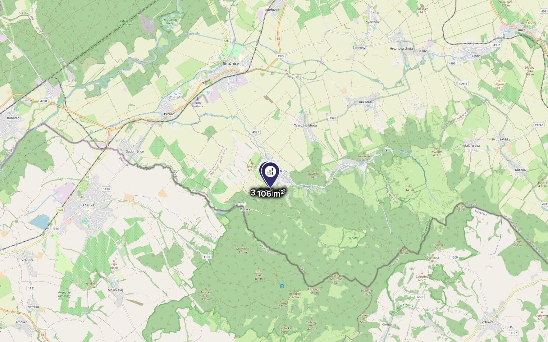 Prodej pozemku 3.313 m², Radějov, Jihomoravský kraj Prodej pozemku 3.313 m², Radějov, Jihomoravský kraj
