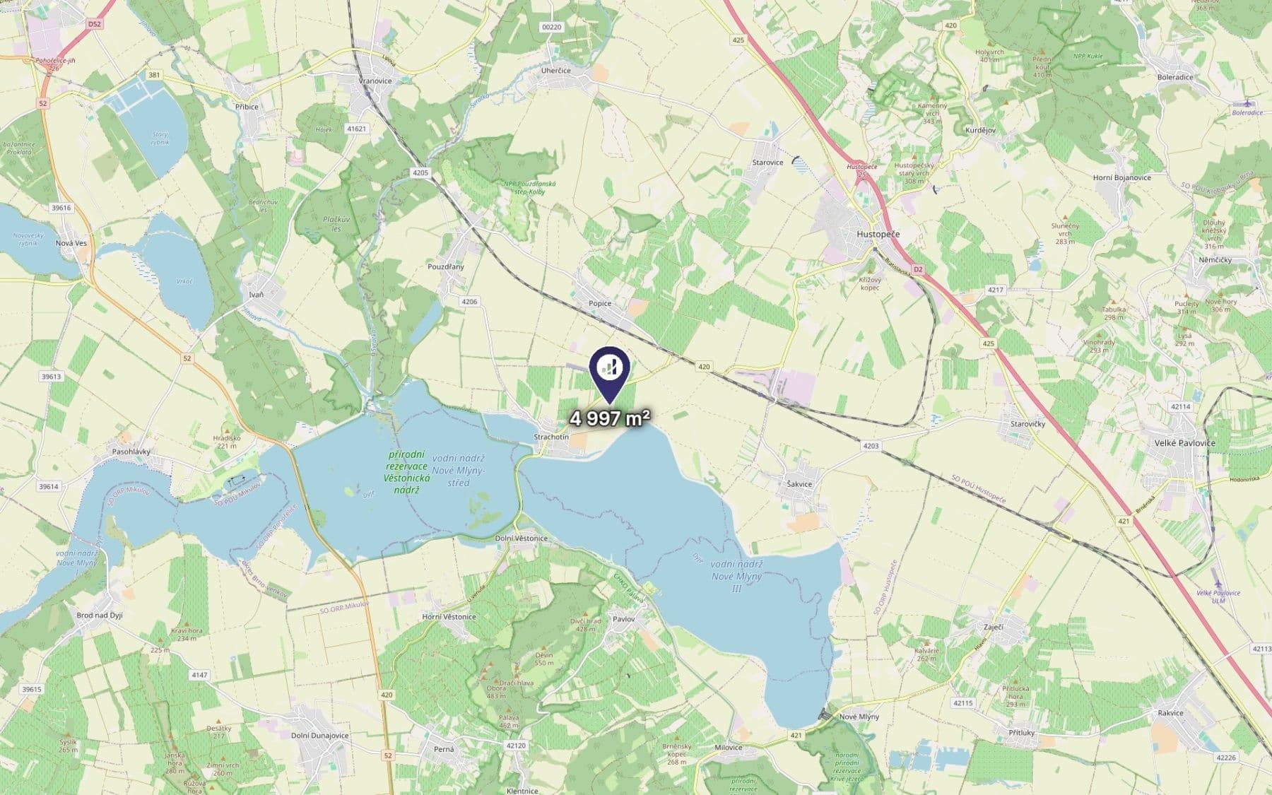 Prodej pozemku 4.997 m², Strachotín, Jihomoravský kraj Prodej pozemku 4.997 m², Strachotín, Jihomoravský kraj