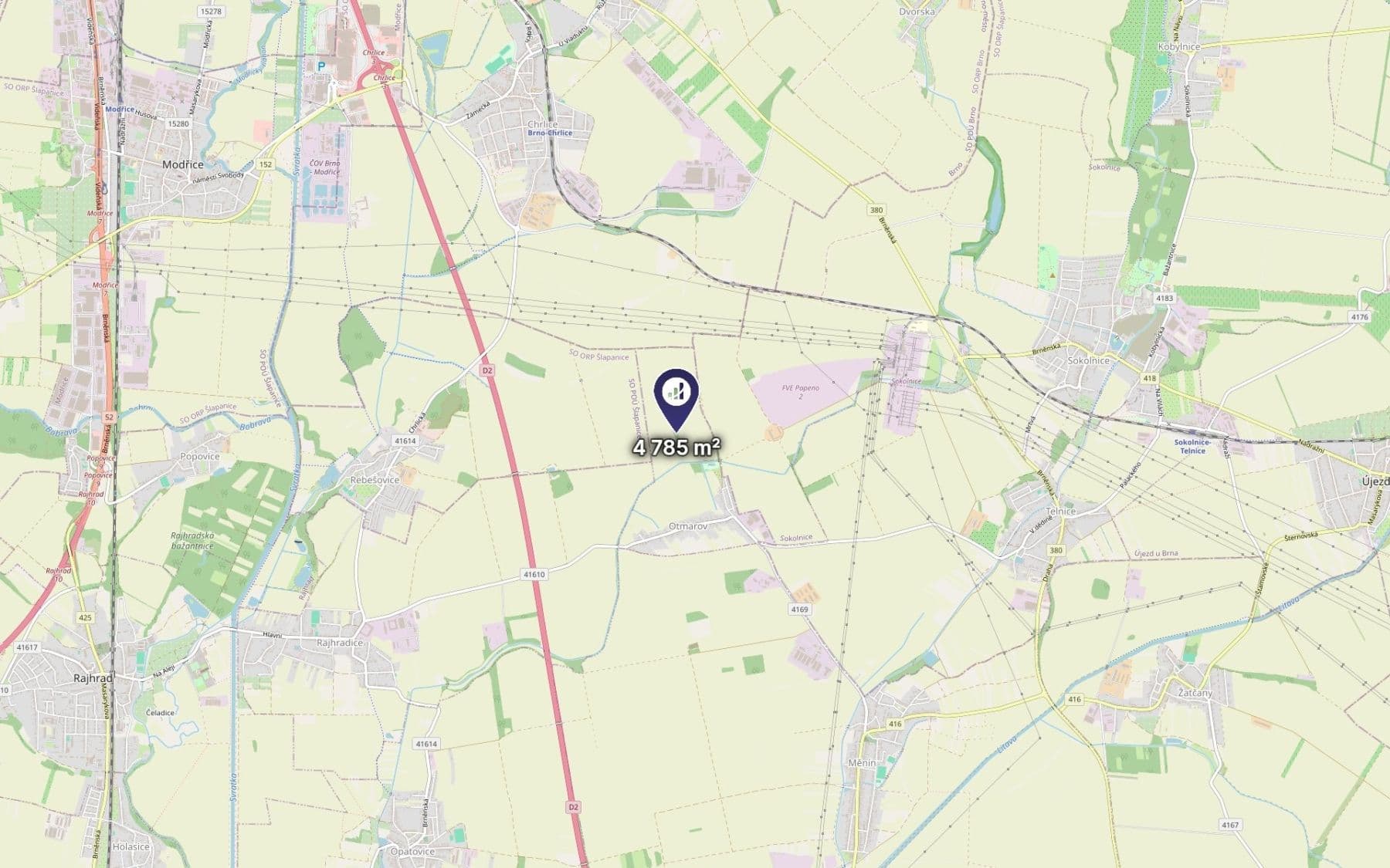 Prodej pozemku 4.785 m², Otmarov, Jihomoravský kraj Prodej pozemku 4.785 m², Otmarov, Jihomoravský kraj