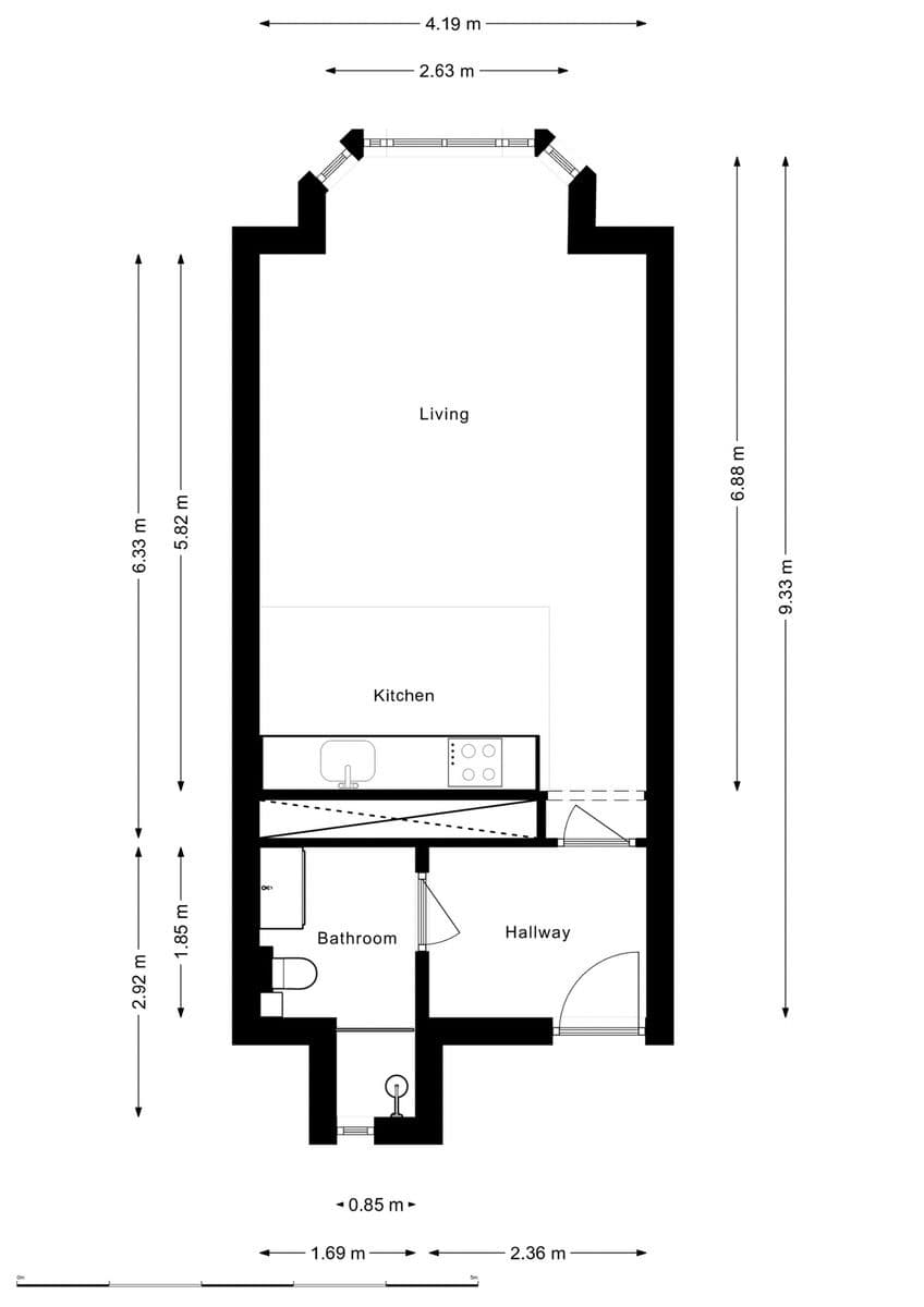 Pronájem bytu 1+kk 35 m², Sekaninova, Praha, Praha Pronájem bytu 1+kk 35 m², Sekaninova, Praha, Praha