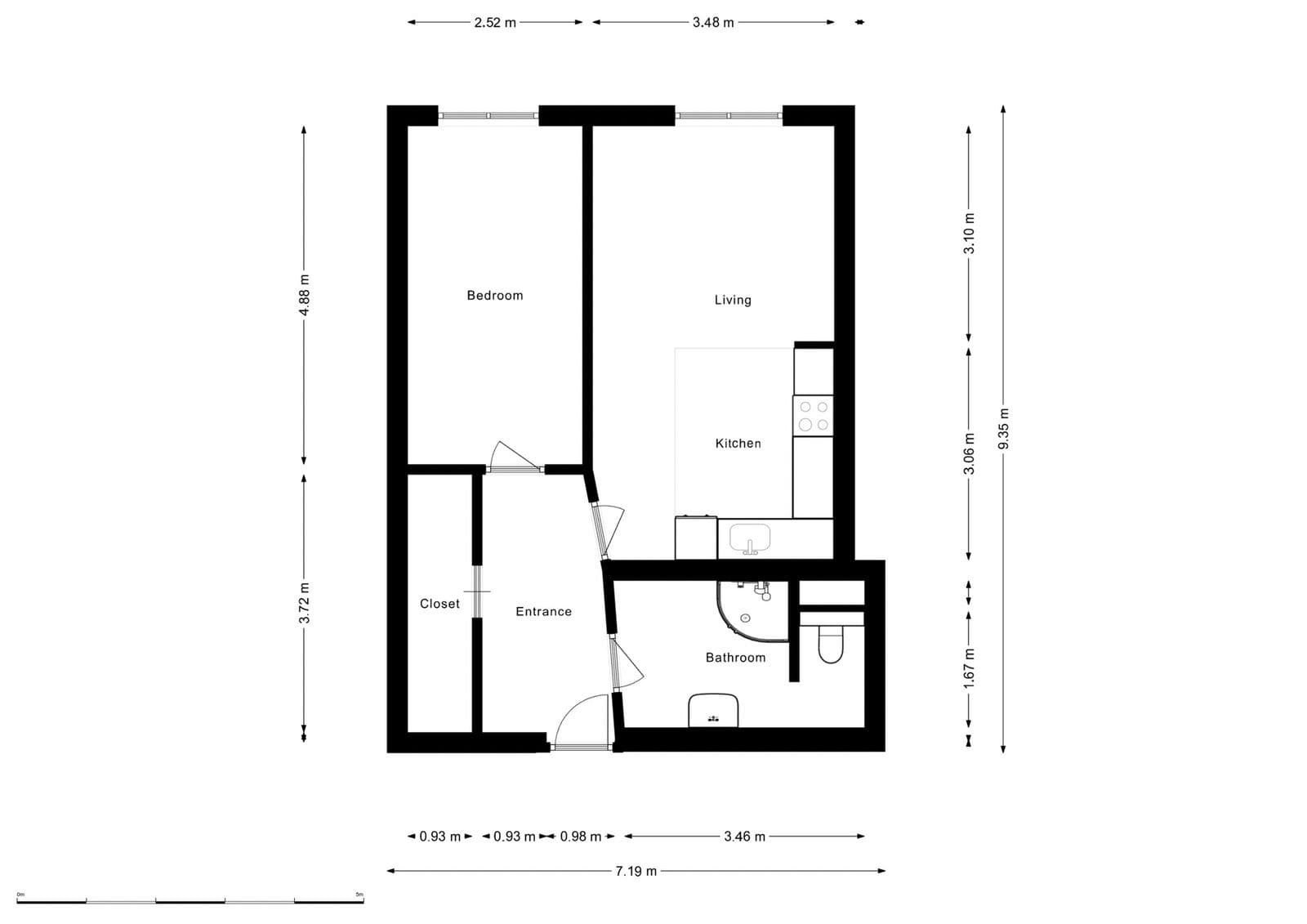 Pronájem bytu 2+kk 54 m², Meteorologická, Praha, Praha Pronájem bytu 2+kk 54 m², Meteorologická, Praha, Praha