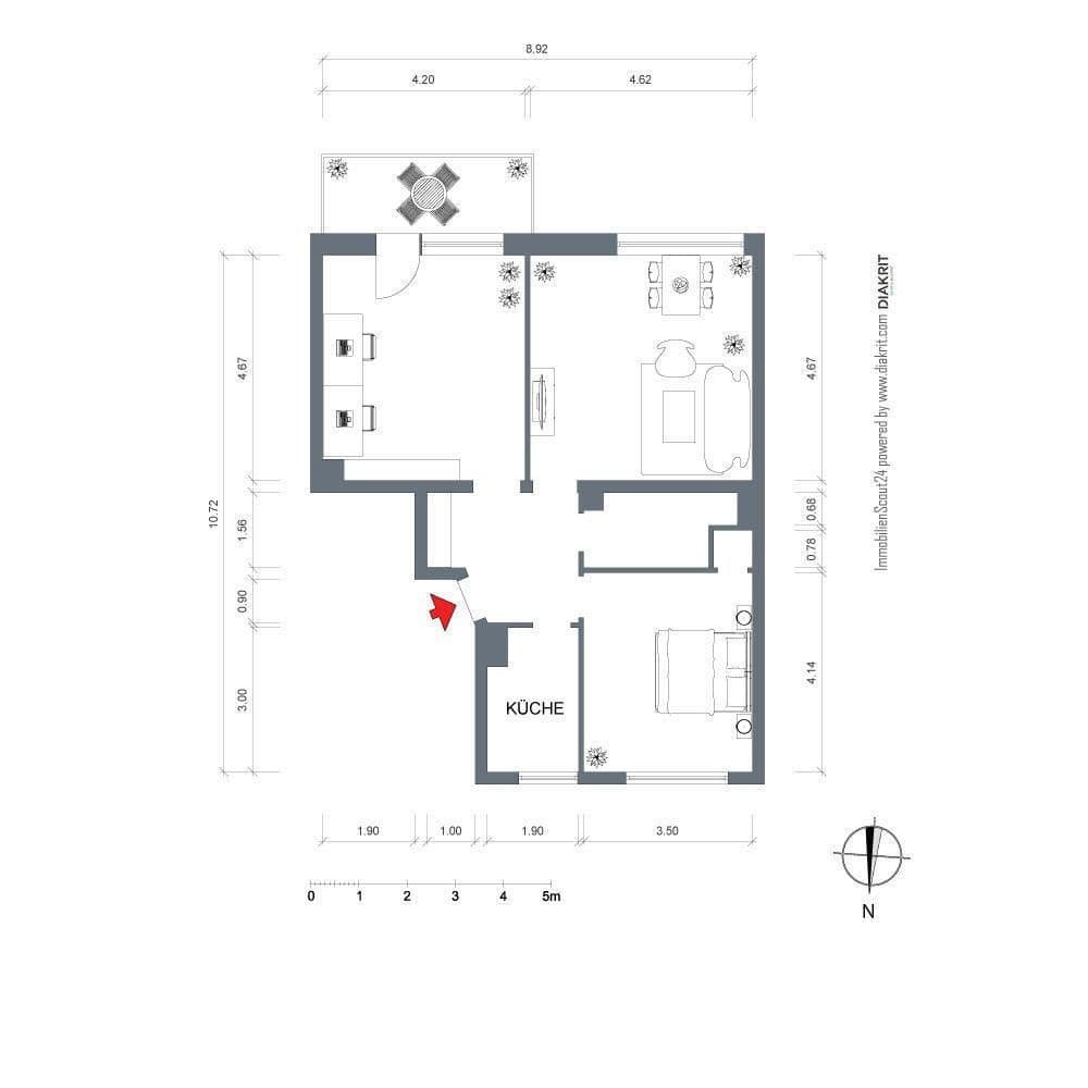 Pronájem bytu 3+kk 73 m², Hermannshöhe 24, Bochum, Severní Porýní-Vestfálsko Pronájem bytu 3+kk 73 m², Hermannshöhe 24, Bochum, Severní Porýní-Vestfálsko