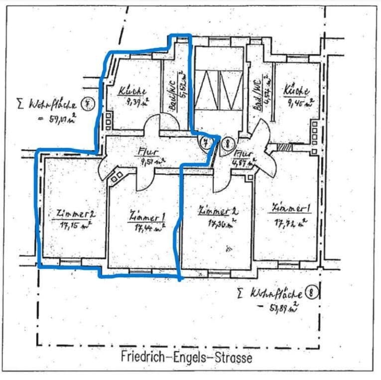 Pronájem bytu 2+1 54 m², Friedrich-Engels-Straße 25, Hanau, Hessen Pronájem bytu 2+1 54 m², Friedrich-Engels-Straße 25, Hanau, Hessen