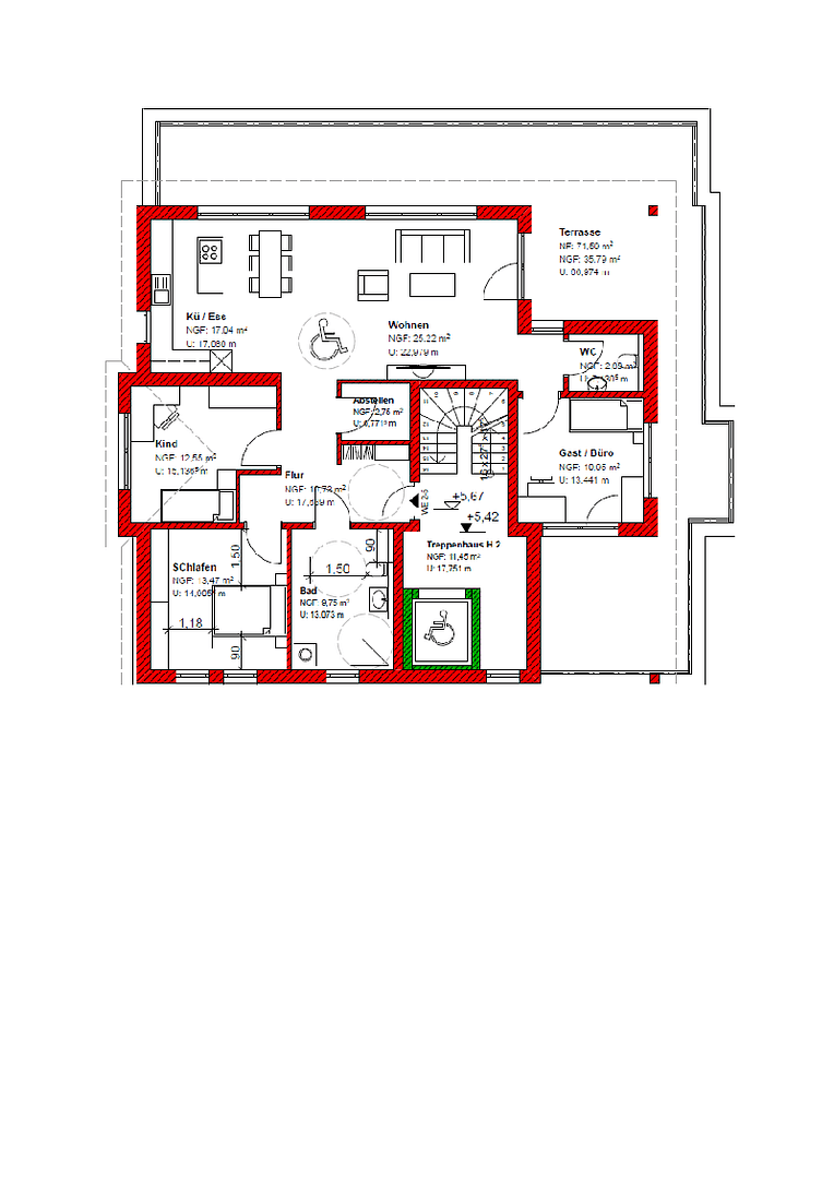 Pronájem bytu 4+kk 141 m², Julius-Seiler-Strasse 1b, Schwanau, Bádensko-Württembersko Pronájem bytu 4+kk 141 m², Julius-Seiler-Strasse 1b, Schwanau, Bádensko-Württembersko