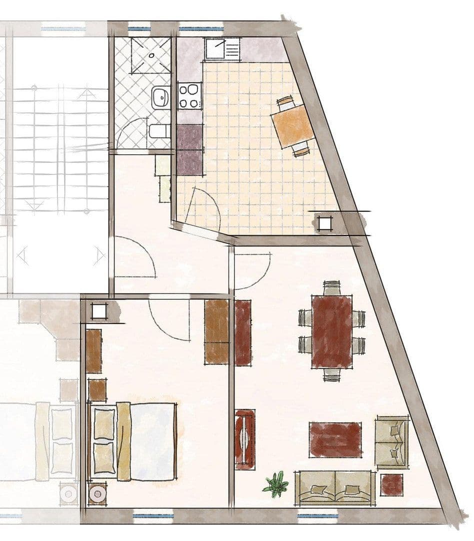 Pronájem bytu 2+1 58 m², Litzenhardtstr. 108, Karlsruhe, Bádensko-Württembersko Pronájem bytu 2+1 58 m², Litzenhardtstr. 108, Karlsruhe, Bádensko-Württembersko