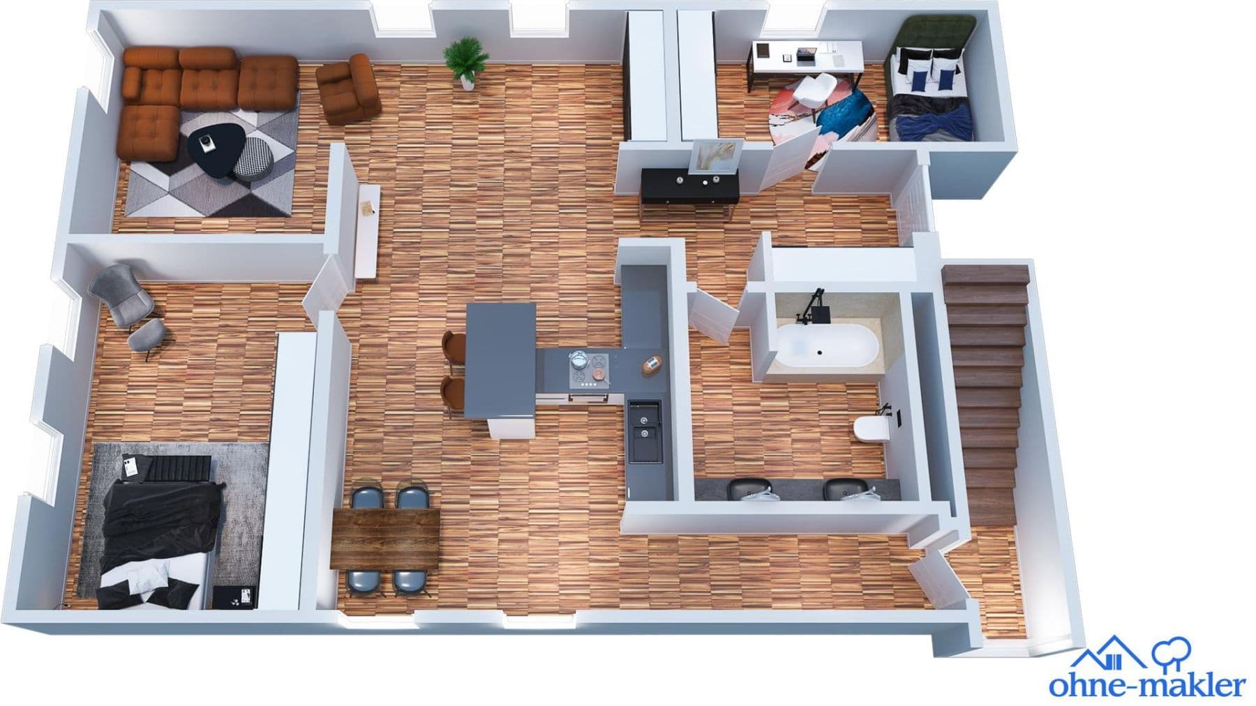 Prodej bytu 3+1 109 m², Hardenstraße 16, München, Bavorsko Prodej bytu 3+1 109 m², Hardenstraße 16, München, Bavorsko