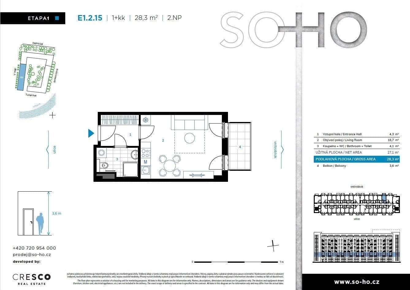 Pronájem bytu 1+kk 41 m², Tusarova, Praha, Praha Pronájem bytu 1+kk 41 m², Tusarova, Praha, Praha