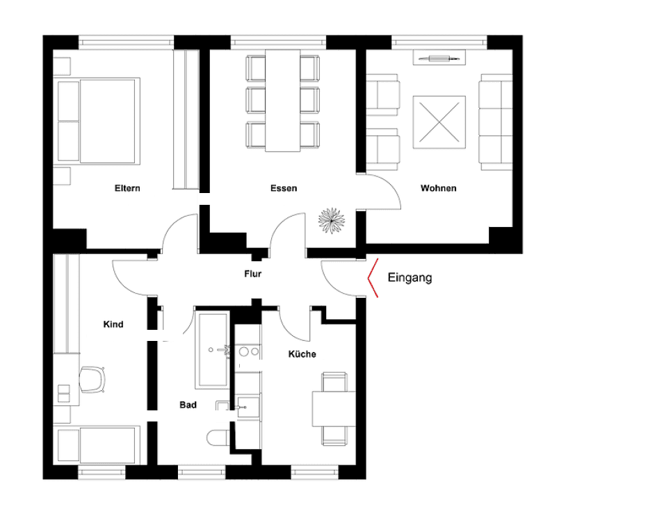 Pronájem bytu 4+1 79 m², Straße der Jugend 2, Altenpleen, Mecklenburg-Vorpommern Pronájem bytu 4+1 79 m², Straße der Jugend 2, Altenpleen, Mecklenburg-Vorpommern