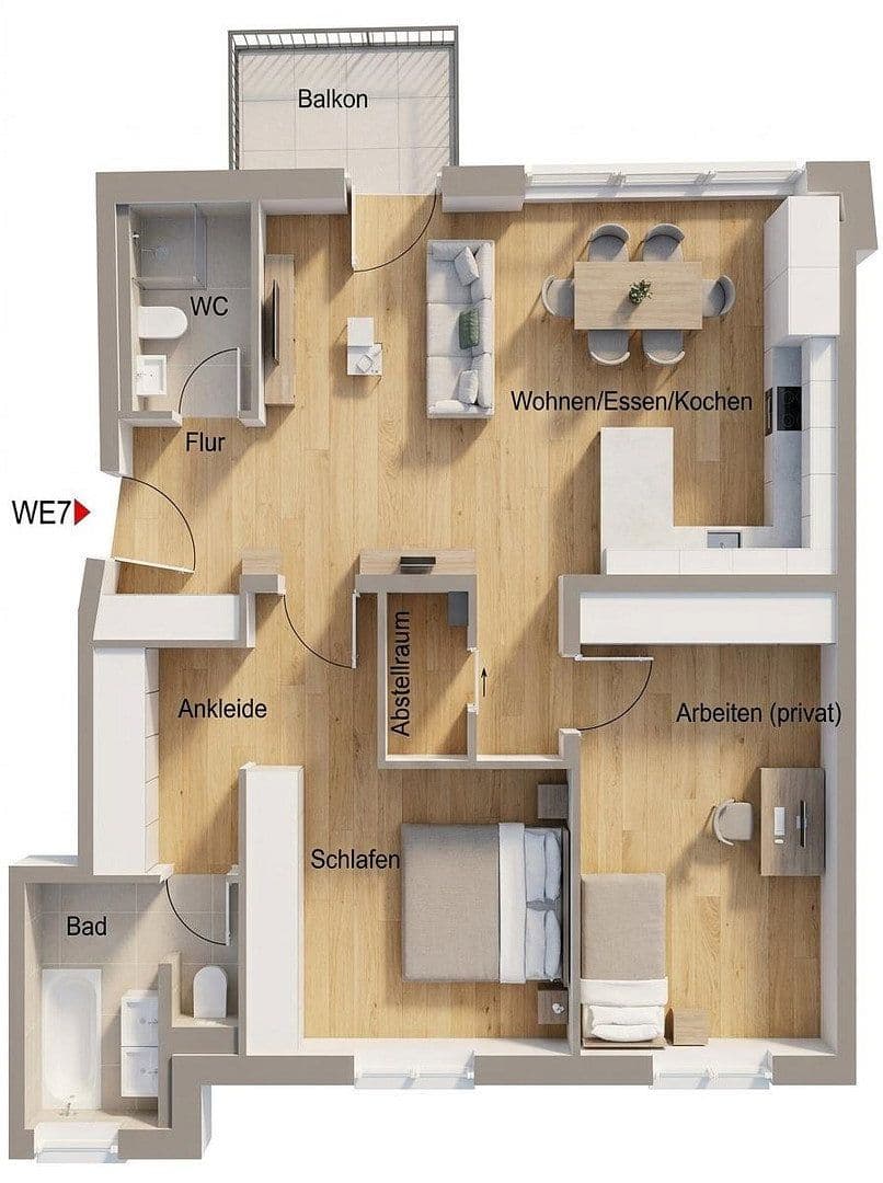 Pronájem bytu 3+1 87 m², Lerchenfeldstraße 28, München-Altstadt-Lehel, Bavorsko Pronájem bytu 3+1 87 m², Lerchenfeldstraße 28, München-Altstadt-Lehel, Bavorsko