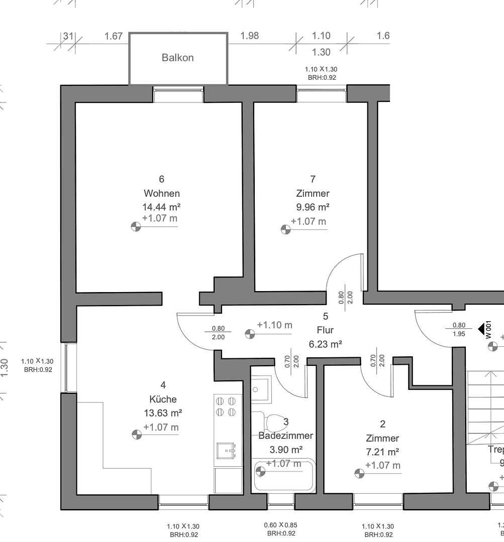 Pronájem bytu 3+1 58 m², Schwäbelstr. 4, Schwandorf, Bavorsko Pronájem bytu 3+1 58 m², Schwäbelstr. 4, Schwandorf, Bavorsko