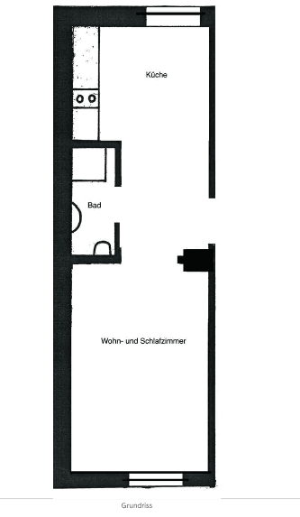Pronájem bytu 1+1 22 m², Kornwestheim, Bádensko-Württembersko Pronájem bytu 1+1 22 m², Kornwestheim, Bádensko-Württembersko