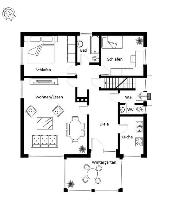 Pronájem domu 136 m², pozemek 1.277 m², Kröppelshagen-Fahrendorf, Šlesvicko-Holštýnsko Pronájem domu 136 m², pozemek 1.277 m², Kröppelshagen-Fahrendorf, Šlesvicko-Holštýnsko