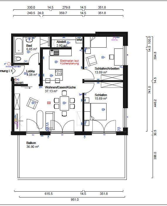 Pronájem bytu 3+1 100 m², Hagleite 32, Kulmbach, Bavorsko Pronájem bytu 3+1 100 m², Hagleite 32, Kulmbach, Bavorsko