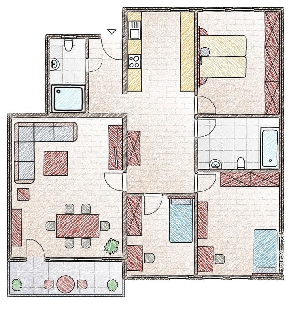 Pronájem bytu 4+1 91 m², Raupelsweg 9, Mainz, Porýní-Falc Pronájem bytu 4+1 91 m², Raupelsweg 9, Mainz, Porýní-Falc