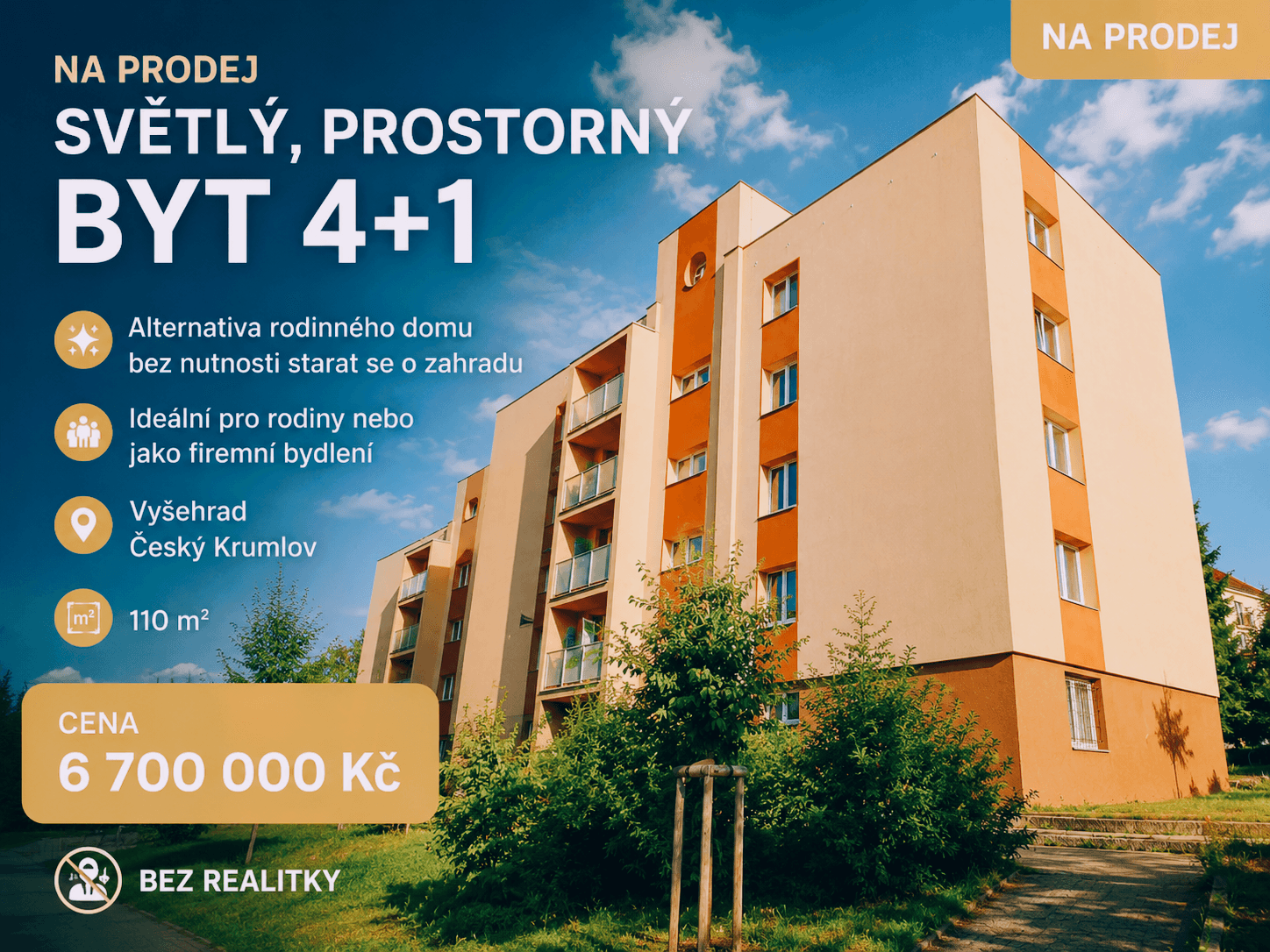 Prodej bytu 4+1 110 m², Vyšehradská, Český Krumlov, Jihočeský kraj Prodej bytu 4+1 110 m², Vyšehradská, Český Krumlov, Jihočeský kraj