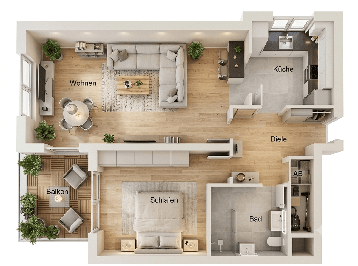 Pronájem bytu 2+1 68 m², Danziger Str. 11, Wülfrath, Bavorsko Pronájem bytu 2+1 68 m², Danziger Str. 11, Wülfrath, Bavorsko