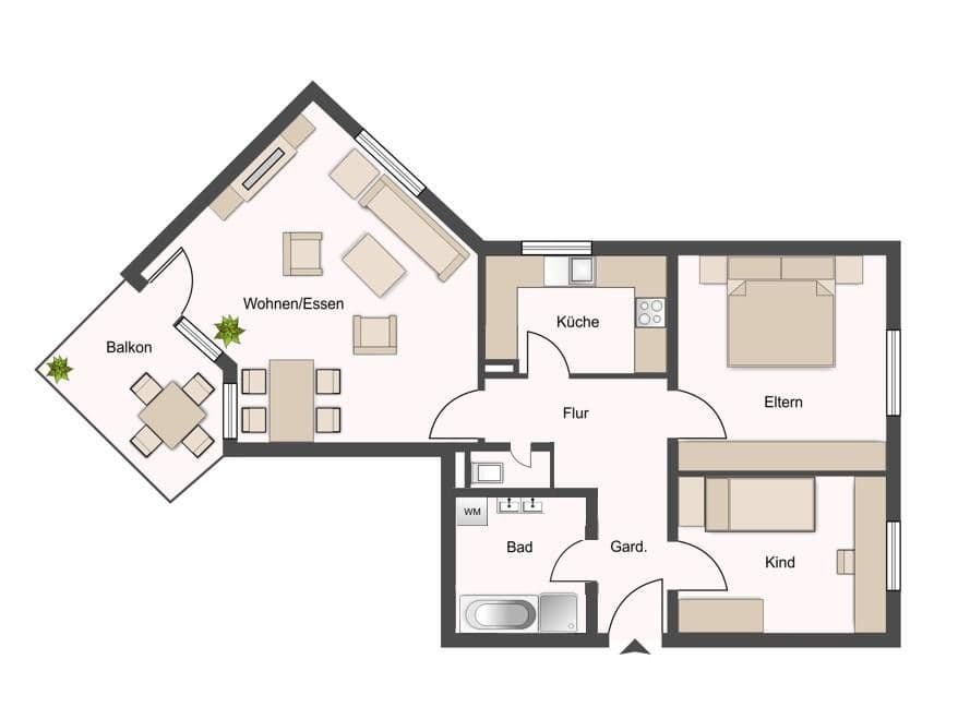Pronájem bytu 3+1 69 m², Werderstraße 168, Heilbronn, Bádensko-Württembersko Pronájem bytu 3+1 69 m², Werderstraße 168, Heilbronn, Bádensko-Württembersko
