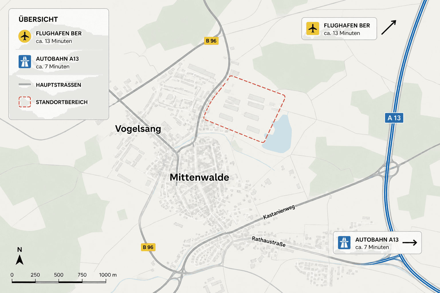Pronájem pozemku 3.500 m², Mittenwalde, Braniborsko Pronájem pozemku 3.500 m², Mittenwalde, Braniborsko