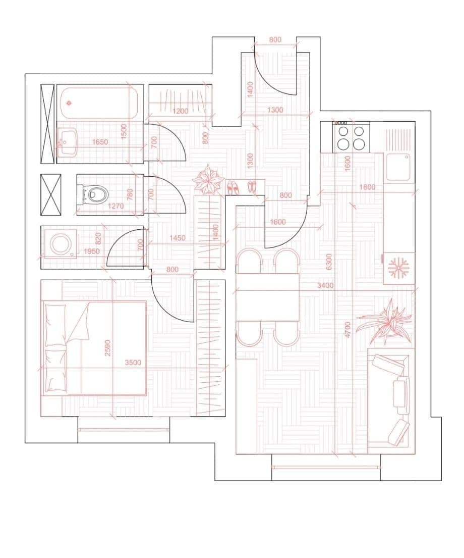 Pronájem bytu 2+kk 43 m², Osadní, Praha, Praha Pronájem bytu 2+kk 43 m², Osadní, Praha, Praha