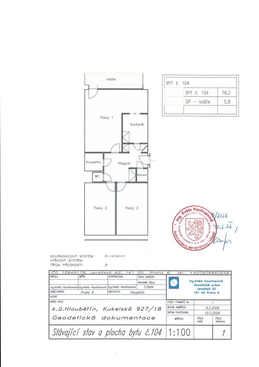 Prodej bytu 3+1 76 m², Kukelská, Praha, Praha Prodej bytu 3+1 76 m², Kukelská, Praha, Praha