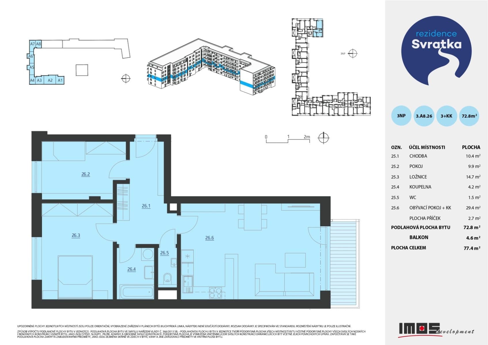 Pronájem bytu 3+kk 73 m², Jižní, Brno, Jihomoravský kraj Pronájem bytu 3+kk 73 m², Jižní, Brno, Jihomoravský kraj