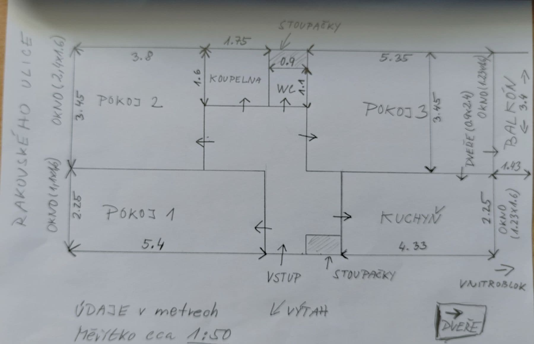 Prodej bytu 3+1 75 m², Rakovského, Praha, Praha Prodej bytu 3+1 75 m², Rakovského, Praha, Praha