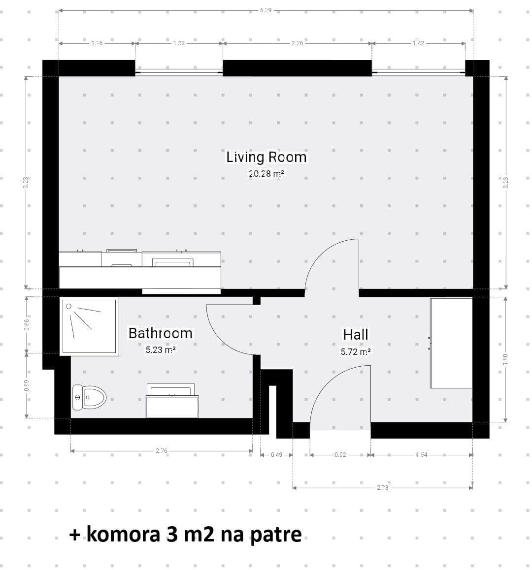 Pronájem bytu 1+kk 36 m², S. K. Neumanna, Kralupy nad Vltavou, Středočeský kraj Pronájem bytu 1+kk 36 m², S. K. Neumanna, Kralupy nad Vltavou, Středočeský kraj