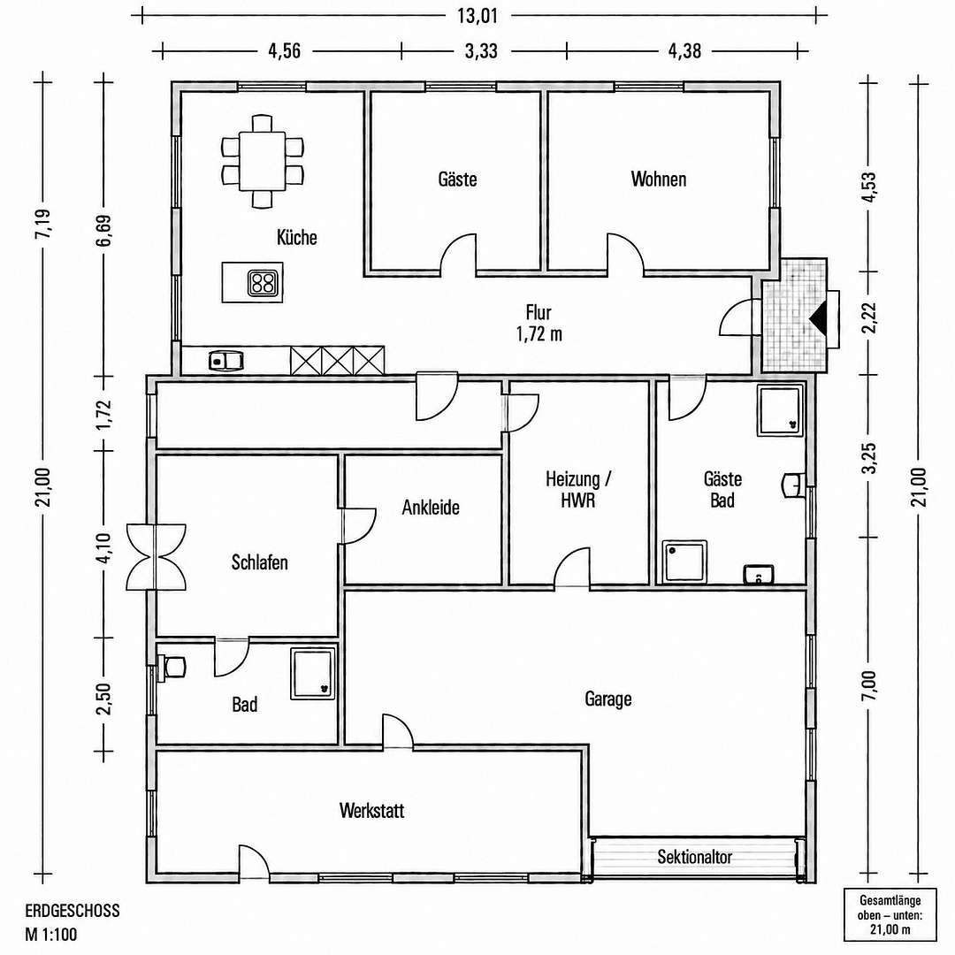 Prodej domu 155 m², pozemek 3.400 m², Edewecht, Dolní Sasko Prodej domu 155 m², pozemek 3.400 m², Edewecht, Dolní Sasko