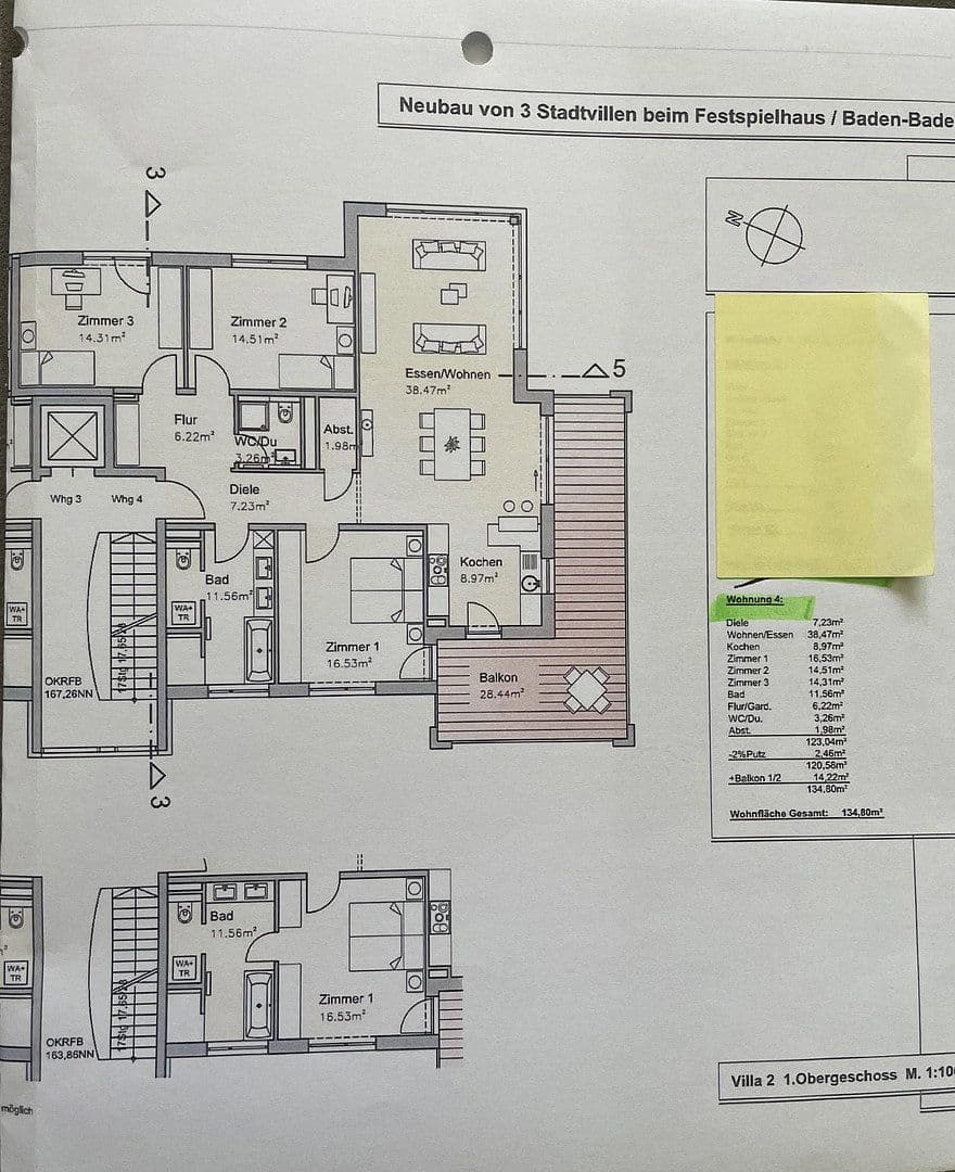 Prodej bytu 4+1 135 m², Hochstraße 30, Baden-Baden, Bádensko-Württembersko Prodej bytu 4+1 135 m², Hochstraße 30, Baden-Baden, Bádensko-Württembersko