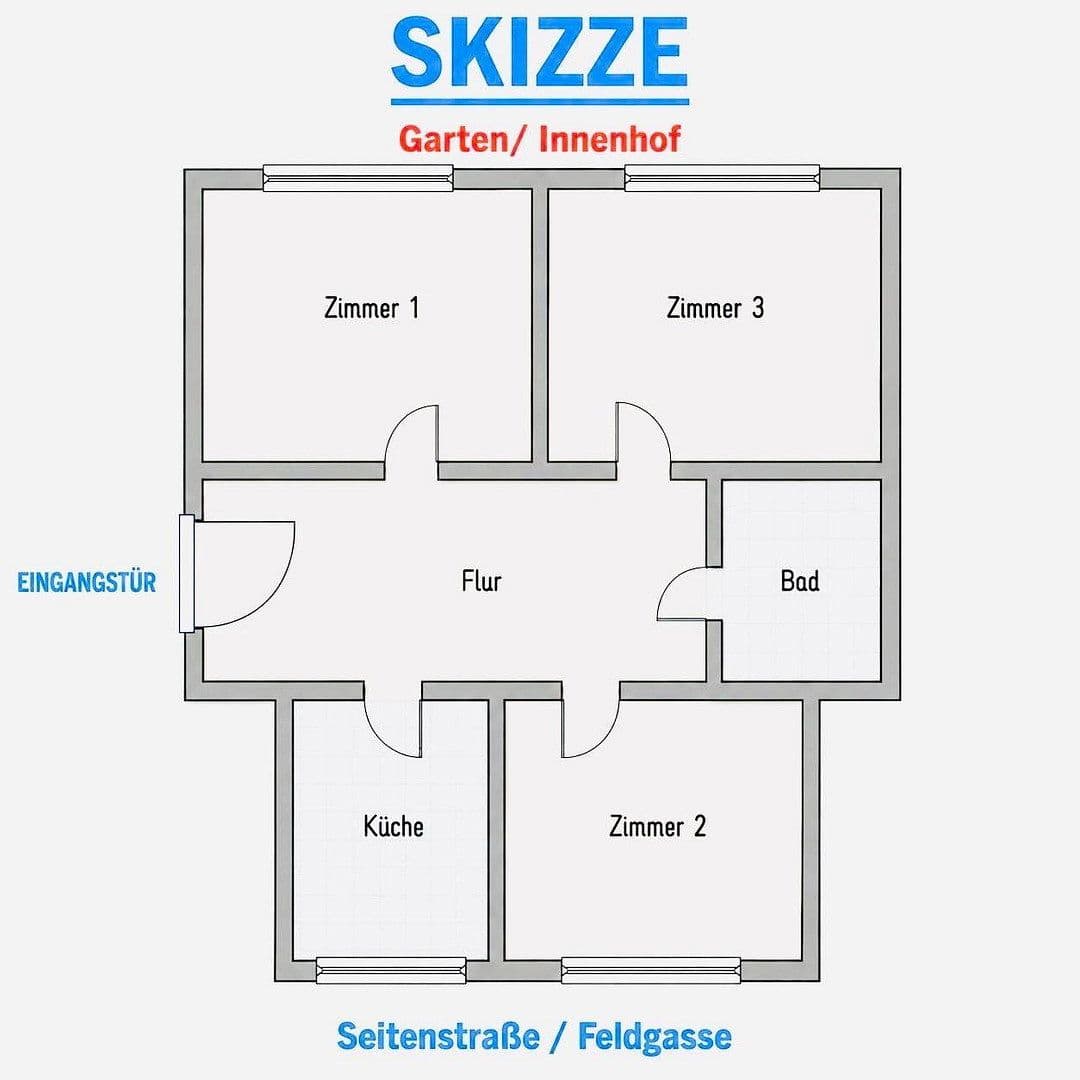 Pronájem bytu 10 m², Feldgasse 52, Nürnberg, Bavorsko Pronájem bytu 10 m², Feldgasse 52, Nürnberg, Bavorsko
