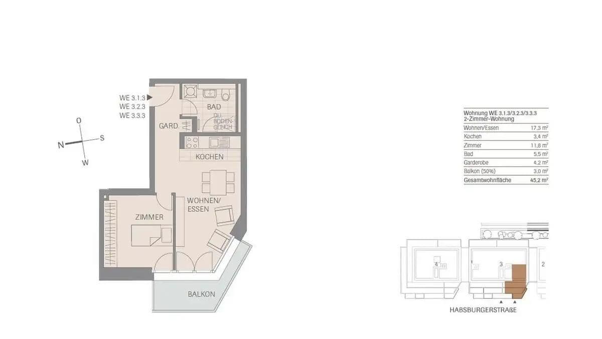 Pronájem bytu 2+1 45 m², Habsburger Straße, Freiburg im Breisgau, Bádensko-Württembersko Pronájem bytu 2+1 45 m², Habsburger Straße, Freiburg im Breisgau, Bádensko-Württembersko
