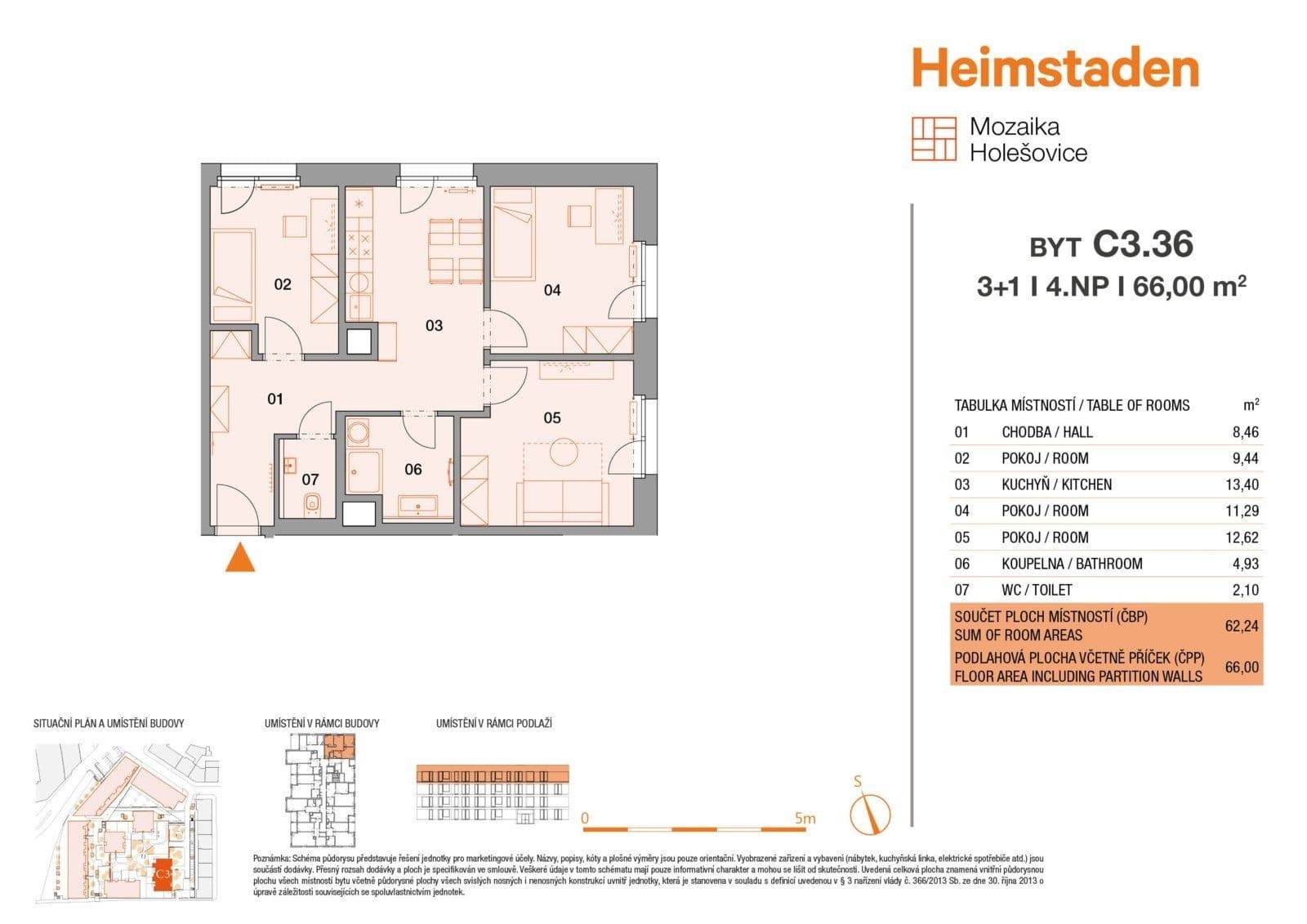 Pronájem bytu 3+1 62 m², Vrbenského, Praha, Praha Pronájem bytu 3+1 62 m², Vrbenského, Praha, Praha