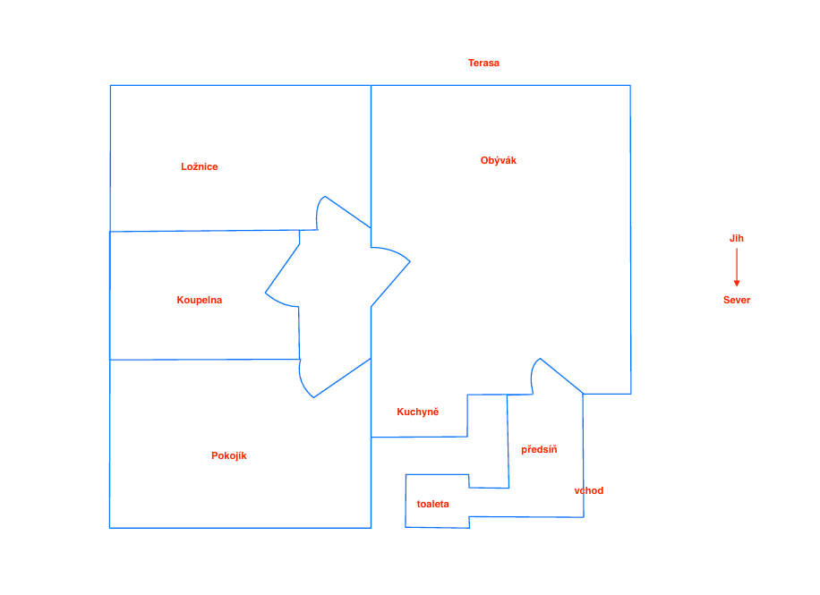 Pronájem bytu 3+kk 79 m², Nepelova, Praha, Praha Pronájem bytu 3+kk 79 m², Nepelova, Praha, Praha