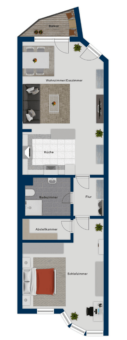 Pronájem bytu 2+1 67 m², Elsasser Straße 121, Bremen, Bremen Pronájem bytu 2+1 67 m², Elsasser Straße 121, Bremen, Bremen