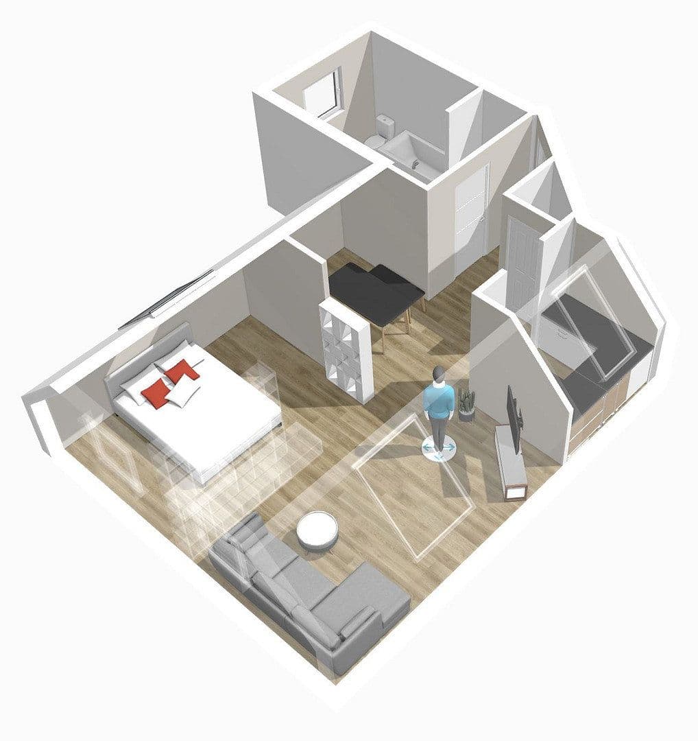 Pronájem bytu 1+1 40 m², Herforder Straße 209, Bielefeld, Severní Porýní-Vestfálsko Pronájem bytu 1+1 40 m², Herforder Straße 209, Bielefeld, Severní Porýní-Vestfálsko