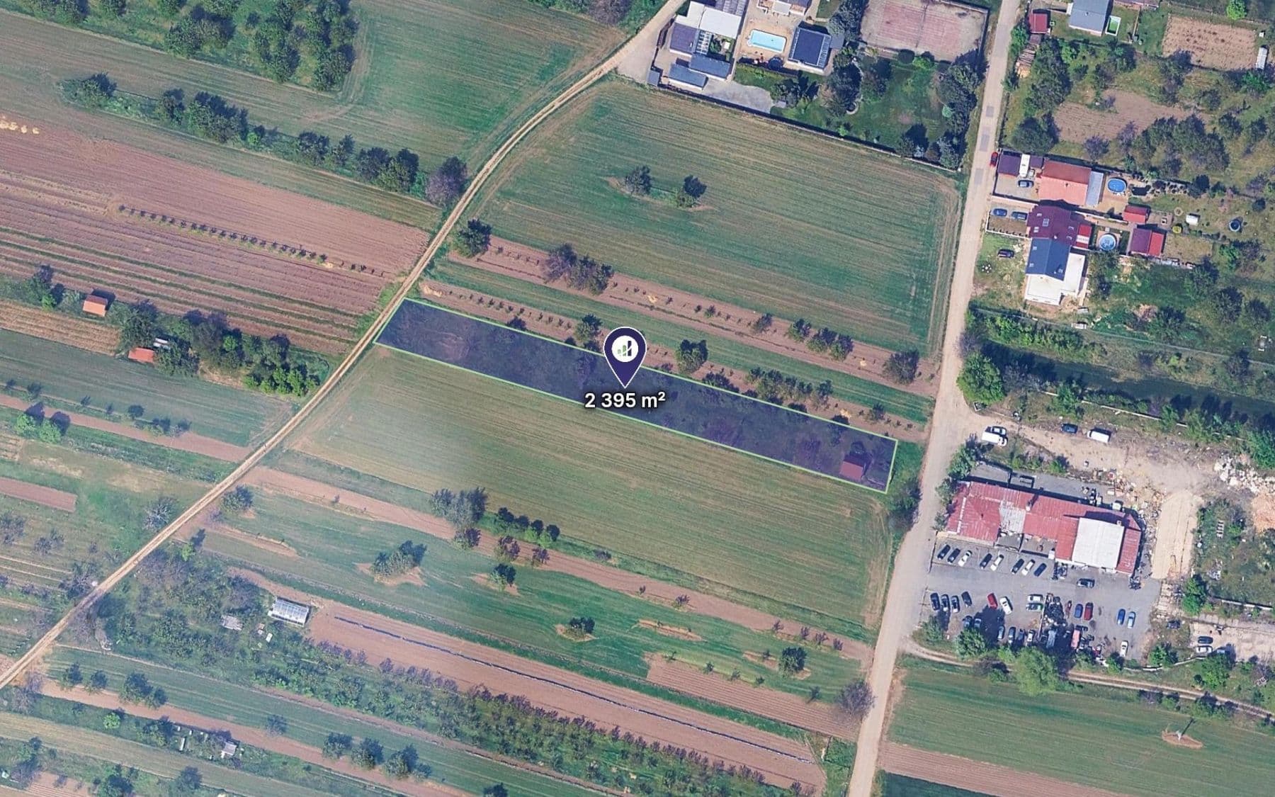 Prodej pozemku 2.415 m², Hrušovany u Brna, Jihomoravský kraj Prodej pozemku 2.415 m², Hrušovany u Brna, Jihomoravský kraj