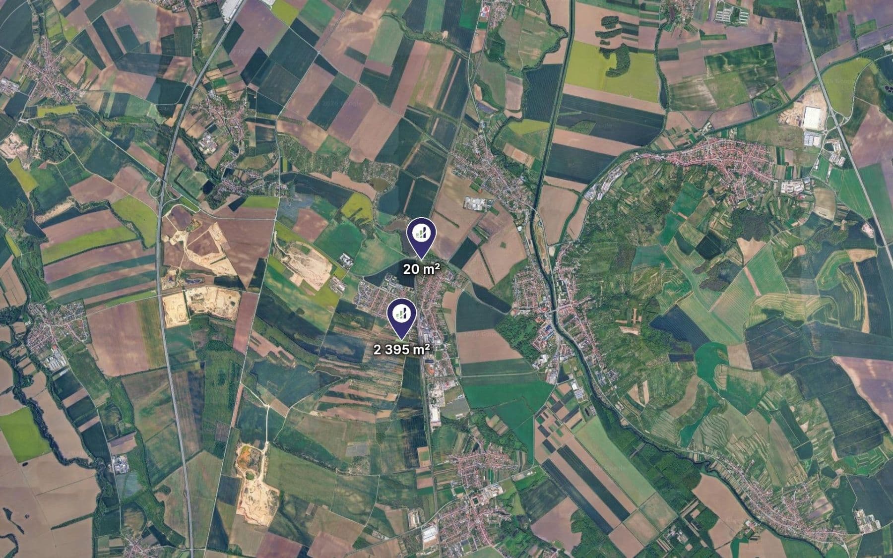 Prodej pozemku 2.415 m², Hrušovany u Brna, Jihomoravský kraj Prodej pozemku 2.415 m², Hrušovany u Brna, Jihomoravský kraj