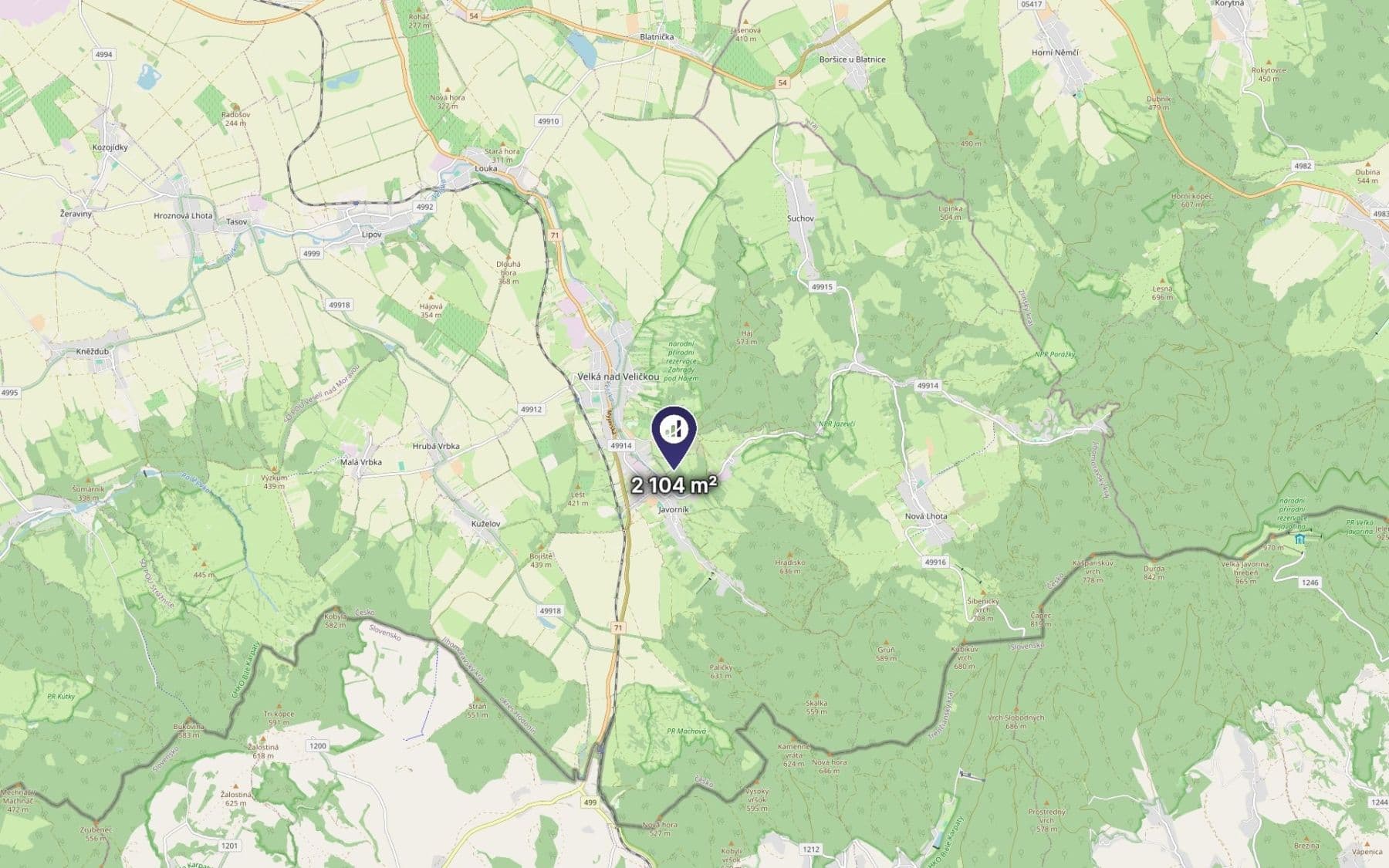Prodej pozemku 1.052 m², Javorník, Jihomoravský kraj Prodej pozemku 1.052 m², Javorník, Jihomoravský kraj