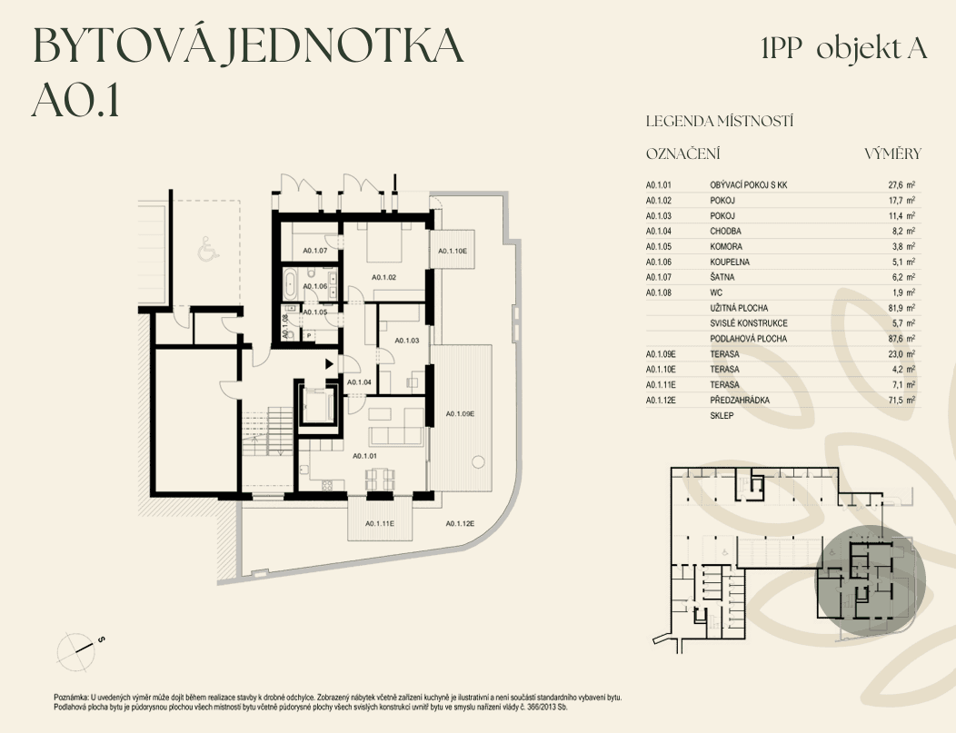 Prodej bytu 3+kk 88 m², U Starého židovského hřbitova, Praha, Praha Prodej bytu 3+kk 88 m², U Starého židovského hřbitova, Praha, Praha