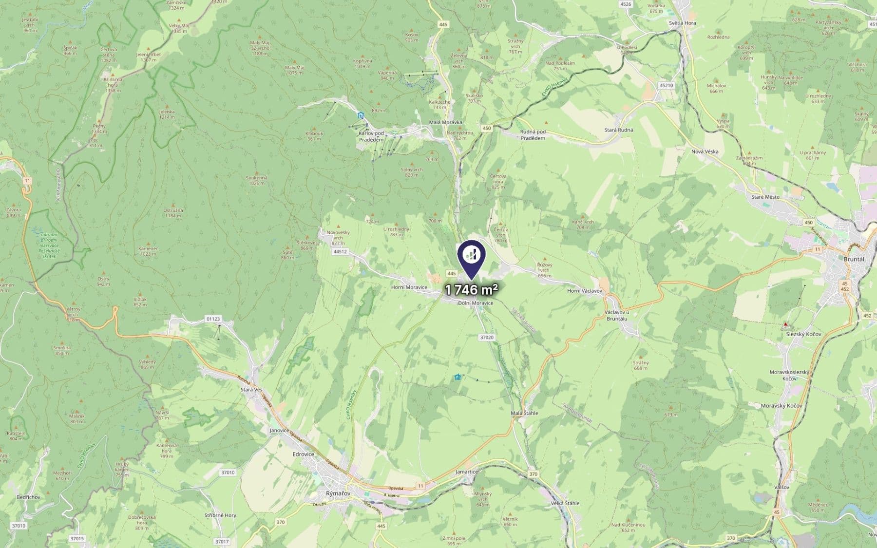 Prodej pozemku 1.746 m², Dolní Moravice, Moravskoslezský kraj Prodej pozemku 1.746 m², Dolní Moravice, Moravskoslezský kraj